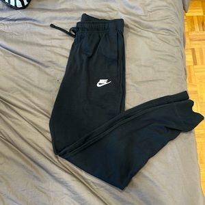 Size small black Nike joggers